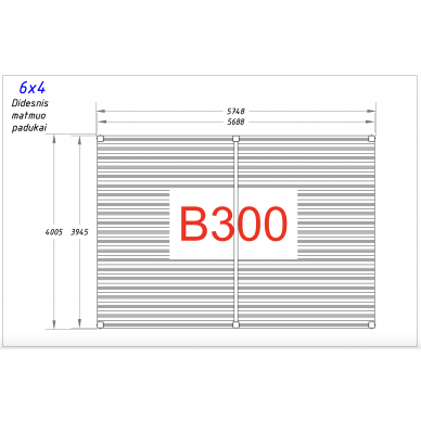 Automatinė pergola 6x4 B300 su LED apšvietimu | Pilka