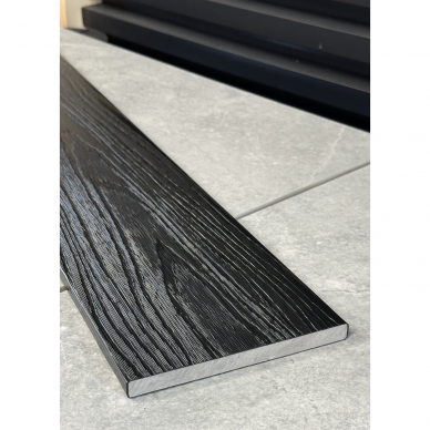 Harddeck 3D tvorinė lenta (140 mm x 12 mm) Black coal 1m.