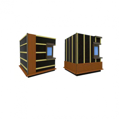 Ventiliuojamas WPC fasadas WEO-35 Teak