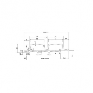 Ventiliuojamas WPC fasadas WEO-60 Cedar 4